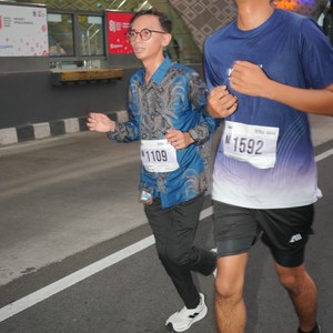 Race photo from KEMLU RUN 2026