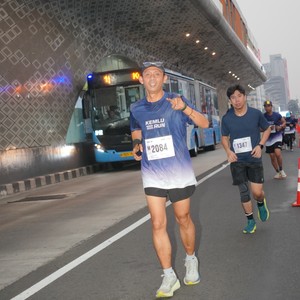 Race photo from KEMLU RUN 2026