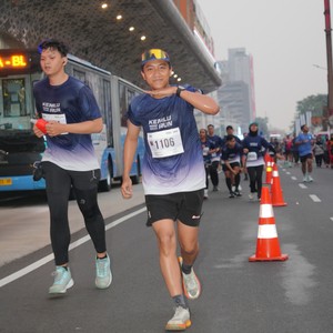 Race photo from KEMLU RUN 2026