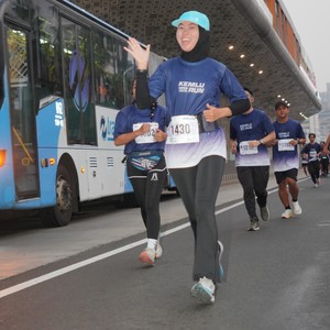 Race photo from KEMLU RUN 2026
