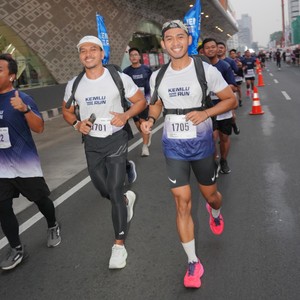 Race photo from KEMLU RUN 2026