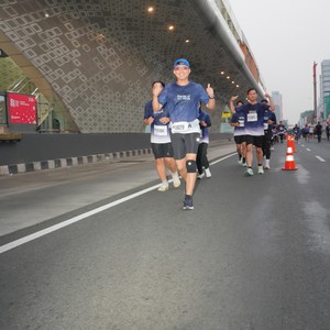 Race photo from KEMLU RUN 2026