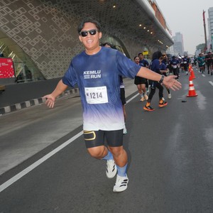Race photo from KEMLU RUN 2026