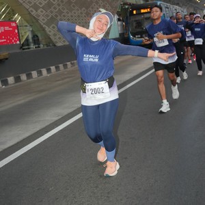 Race photo from KEMLU RUN 2026