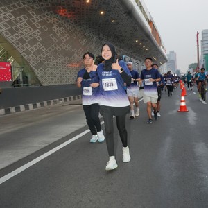Race photo from KEMLU RUN 2026