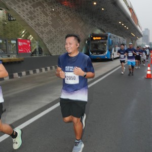 Race photo from KEMLU RUN 2026