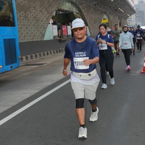 Race photo from KEMLU RUN 2026