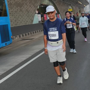 Race photo from KEMLU RUN 2026