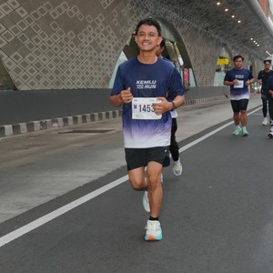 Race photo from KEMLU RUN 2026