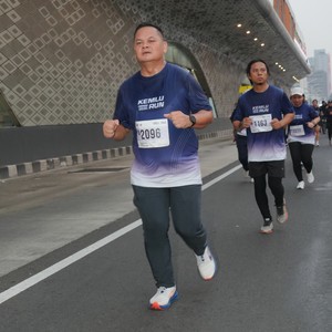 Race photo from KEMLU RUN 2026