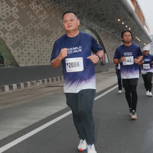 Race photo from KEMLU RUN 2026