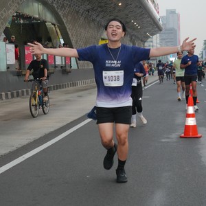 Race photo from KEMLU RUN 2026