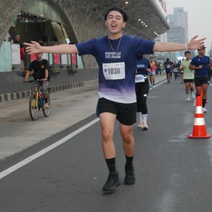Race photo from KEMLU RUN 2026