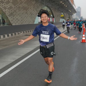 Race photo from KEMLU RUN 2026