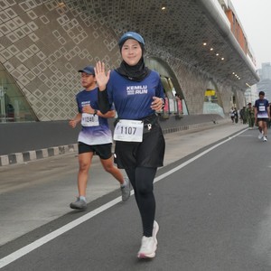 Race photo from KEMLU RUN 2026
