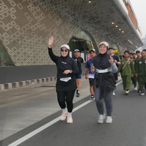 Race photo from KEMLU RUN 2026