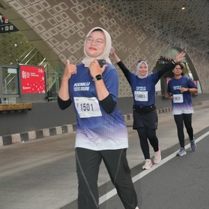 Race photo from KEMLU RUN 2026