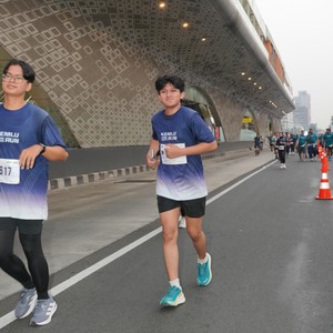 Race photo from KEMLU RUN 2026