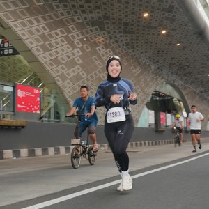 Race photo from KEMLU RUN 2026