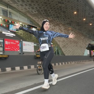 Race photo from KEMLU RUN 2026