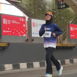 Race photo from KEMLU RUN 2026