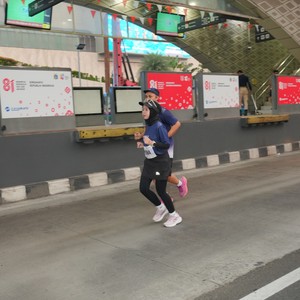 Race photo from KEMLU RUN 2026