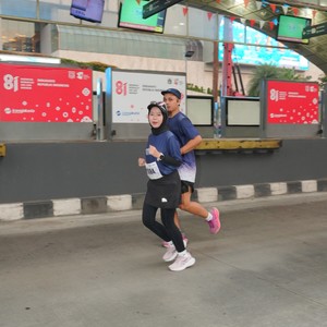 Race photo from KEMLU RUN 2026