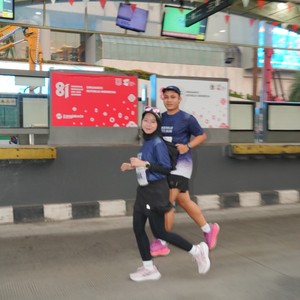 Race photo from KEMLU RUN 2026