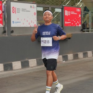 Race photo from KEMLU RUN 2026