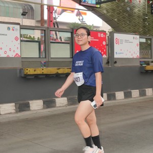 Race photo from KEMLU RUN 2026