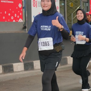 Race photo from KEMLU RUN 2026
