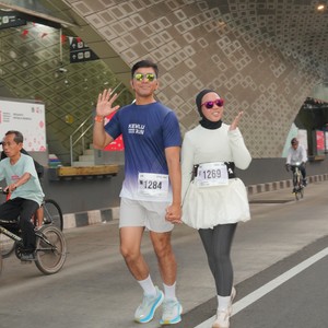 Race photo from KEMLU RUN 2026