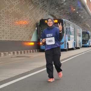 Race photo from KEMLU RUN 2026