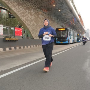 Race photo from KEMLU RUN 2026