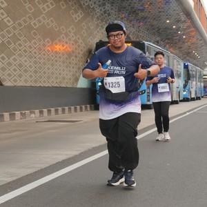 Race photo from KEMLU RUN 2026
