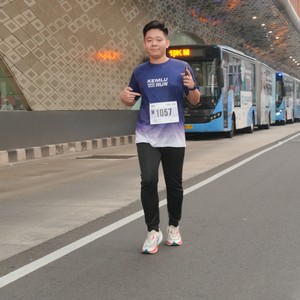 Race photo from KEMLU RUN 2026