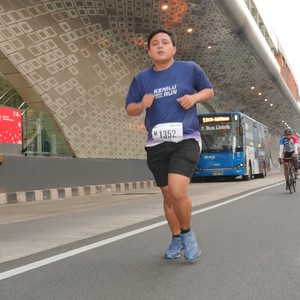 Race photo from KEMLU RUN 2026
