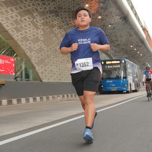 Race photo from KEMLU RUN 2026