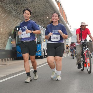Race photo from KEMLU RUN 2026