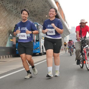 Race photo from KEMLU RUN 2026