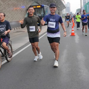 Race photo from KEMLU RUN 2026