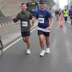Race photo from KEMLU RUN 2026