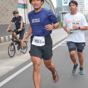 Race photo from KEMLU RUN 2026