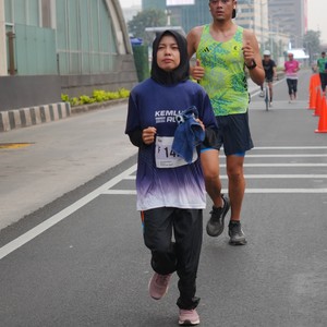 Race photo from KEMLU RUN 2026