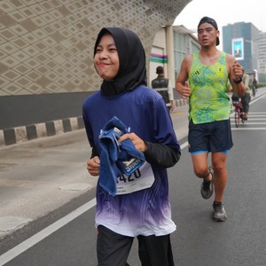 Race photo from KEMLU RUN 2026