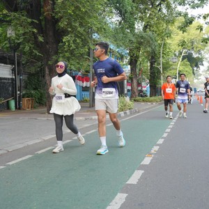 Race photo from KEMLU RUN 2026