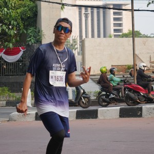 Race photo from KEMLU RUN 2026