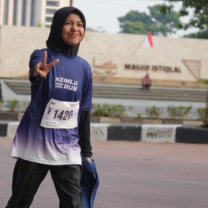 Race photo from KEMLU RUN 2026