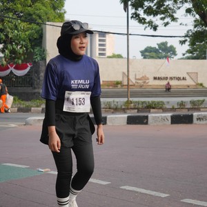 Race photo from KEMLU RUN 2026