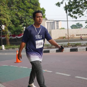 Race photo from KEMLU RUN 2026